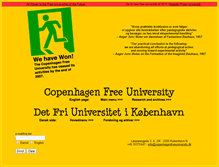 Tablet Screenshot of copenhagenfreeuniversity.dk